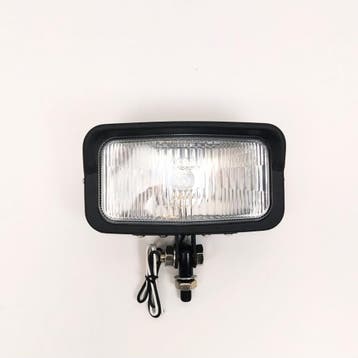 Koplamp | Square | Zwart| Helder| 60s Style, Motoren, Verzenden, Nieuw