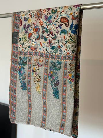 Unisex 100% Pure Wool Kalamkari Stole, Verzenden, Dames