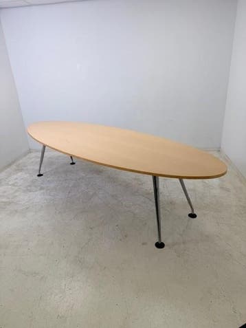 Vitra Medamorph ellips design vergadertafel 300x100cm, Kantine of Aula, Ophalen of Verzenden, Gebruikt, Tafel