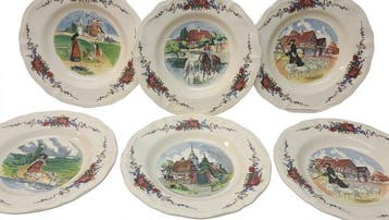 Sarreguemines - Henri Loux - Bord (6) - Obernai - Faience -