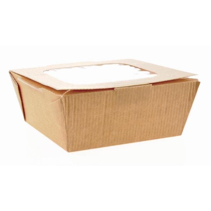 Recyclebare kartonnen dozen met venster | 1070ml | (270st..., Zakelijke goederen, Horeca | Keukenapparatuur, Verzenden