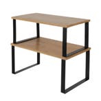 Ruhhy Bamboe Keukenrek – Set van 2 – Stapelbaar en Duurz, Huis en Inrichting, Keuken | Keukenbenodigdheden, Ophalen of Verzenden