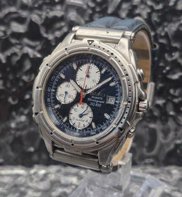 Seiko - SQ100 Chronograph - Zonder minimumprijs - 7T32-7C40
