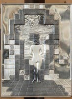 Salvador Dali (1904-1989) - Reliëf, Gala - 38 cm - Zilver -, Antiek en Kunst