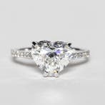 Ring - 14 karaat Witgoud - 3.11ct. tw. Diamant (Lab-grown) -, Nieuw