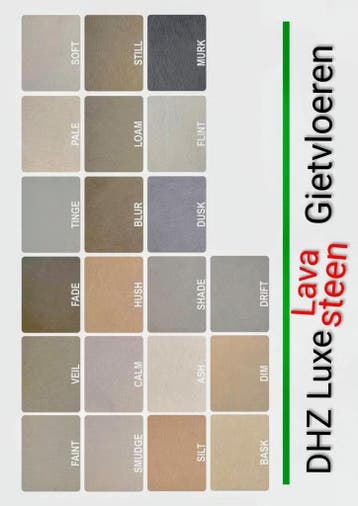 2K LAVASTEEN Gietvloer €24,95m2 - PVC Laminaat - Gietcoating, Overige kleuren, Nieuw, Ophalen of Verzenden, Verf