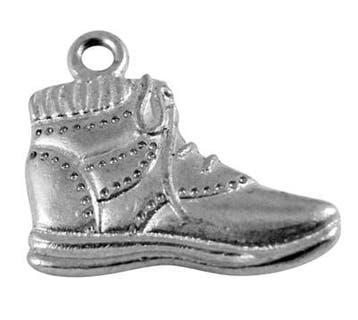 4 x Metalen bedel sneaker wandelschoen antiek zilverkleur..., Ophalen of Verzenden, Nieuw, Kraal