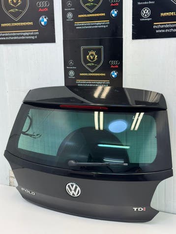 VW Polo V 6R bj.2011 achterklep kleur zwart LO41, Gebruikt, Achter, Volkswagen, Achterklep