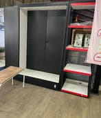 Driedelige metalen kast 242x54x212 cm van 499 voor 25 euro, Gebruikt, 200 cm of meer, Ophalen of Verzenden, 200 cm of meer