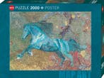 Matthew Cusick - Map Horse Puzzel (2000 stukjes) | Heye -, Hobby en Vrije tijd, Denksport en Puzzels, Verzenden, Nieuw