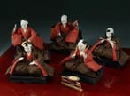 Decorative Hina Doll Set: Gonin-bayashi Five Musicians -