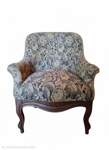Fauteuil - hard hout - Fauteuil Lodewijk XV