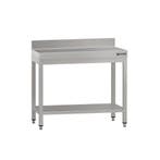 GGM Gastro | RVS werktafel ECO - 800x700mm - met onderschap, Verzenden, Nieuw in verpakking, Meubilair