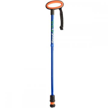 Wandelstok met ovalen handvat - opvouwbaar blauw, Ophalen of Verzenden, Nieuw