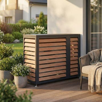 Ombouw warmtepomp Houtlook | Gegalvaniseerd Staal | OP=OP, Ophalen of Verzenden, Nieuw