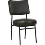 Set van 10 Leren eetkamerstoelen Rondo - Granada Graphite, Ophalen of Verzenden, Nieuw, Leer, Vijf, Zes of meer stoelen