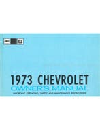 1973 CHEVROLET MONTE CARLO INSTRUCTIEBOEKJE ENGELS (USA)