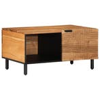 vidaXL Salontafel 80x50x40 cm Massief Acaciahout, Huis en Inrichting, Tafels | Salontafels, Verzenden, Nieuw, Overige houtsoorten