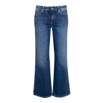 Cambio • blauw Francesca jeans steentjes • 36, Cambio, Verzenden, Nieuw, Blauw
