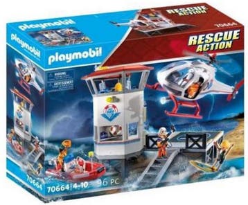 Playmobil City Action Kustwacht Hoofdkwartier met Helikopter, Verzenden, Nieuw