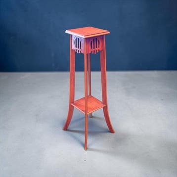 Bijzettafel - Decoratie van de harp - Hout - Pedestal