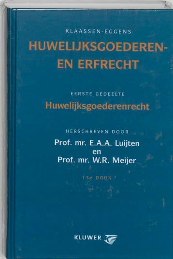 Huwelijksgoederen - en erfrecht - E.A.A. Luijten, Verzenden, Zo goed als nieuw, E.A.A. Luijten