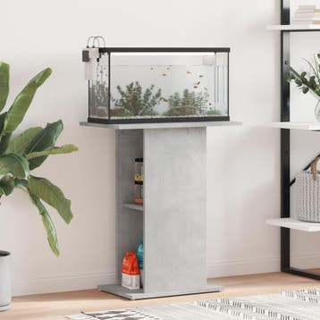 vidaXL Aquariumstandaard betongrijs 60,5x36x72,5 cm bewerkt, Verzenden, Nieuw