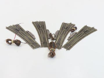Fleischmann H0 - 6141L/6141R/6170L/6171R - Modeltreinsporen, Nieuw