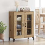 vidaXL Dressoir Artisan Eiken 69,5 x 34 x 90 cm, Verzenden, Nieuw, Overige houtsoorten, Minder dan 50 cm