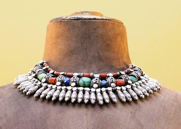Ladakh chocker - Zilver, Turquois - Ladakh, India - ca. 1960