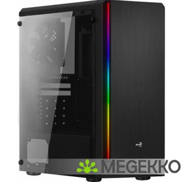 Aerocool Rift Zwart, Computers en Software, Computerbehuizingen, Verzenden, Nieuw