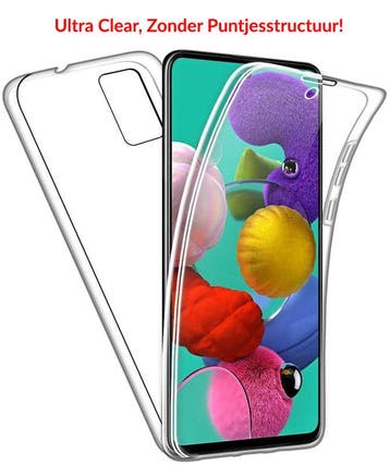 Galaxy A51 360° Ultra Clear Hybrid PC + TPU Hoesje, Ophalen of Verzenden, Nieuw
