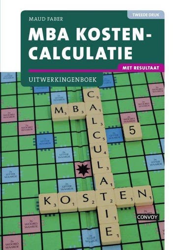 9789463170468 Mba kostencalculatie met resultaat uitwerki..., Verzenden, Zo goed als nieuw, S.M. Faber