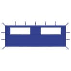 vidaXL Prieelzijwand met ramen 6x2 m blauw, Tuin en Terras, Partytenten, Verzenden, Nieuw