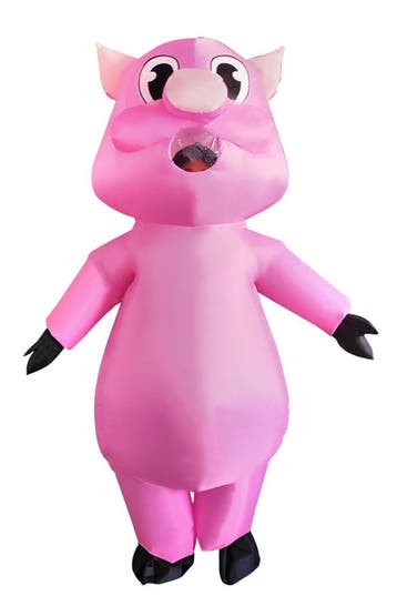 KIMU® Opblaas Kostuum Varken Opblaasbaar Pak Varkenpak Masco, Kleding | Dames, Carnavalskleding en Feestkleding, Ophalen of Verzenden