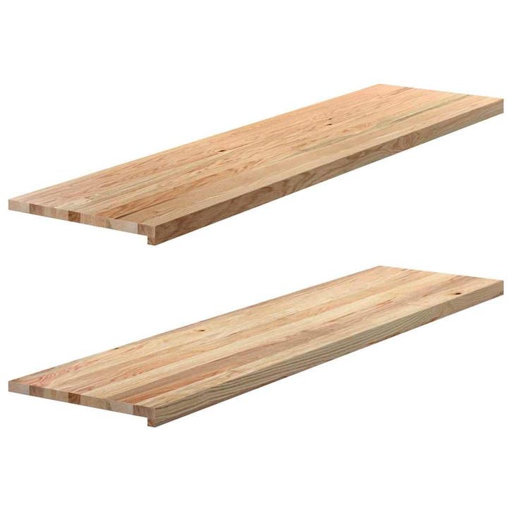 vidaXL Vensterbanken 2 st onbehandeld 160x40x2 cm massief, Doe-het-zelf en Verbouw, Kozijnen en Schuifpuien, Nieuw, Verzenden