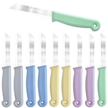 Solingen Schilmesje – RVS Glad – 18,5 cm met Blade Cover, Ophalen of Verzenden, Nieuw, Rvs of Chroom