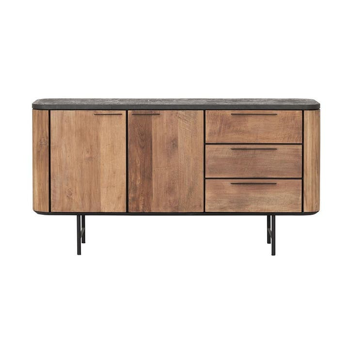 *WOONWINKEL* DTP Home Soho Dressoir Met Ronde Hoeken 160 Cm, Huis en Inrichting, Kasten | Dressoirs, Nieuw, Verzenden