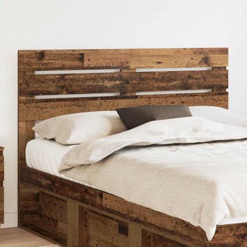 vidaXL Hoofdbord Oud Hout Bewerkt hout, Verzenden, Nieuw, Bruin, Hout