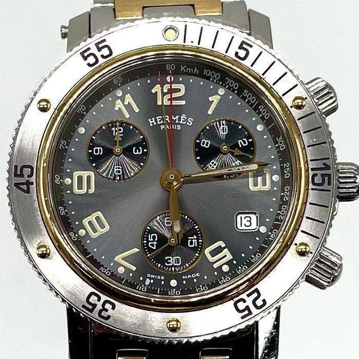 Hermès - Clipper - CL2.920 - Dames - 2000, Sieraden, Tassen en Uiterlijk, Horloges | Heren