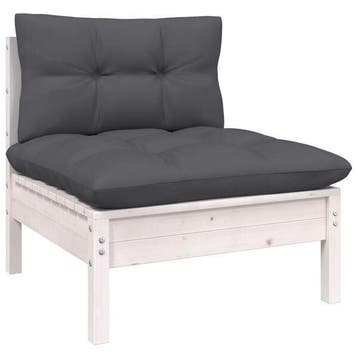 Loungebank wit grenenhout | retourdeal 71% korting, Tuin en Terras, Tuinbanken, Ophalen of Verzenden, Nieuw, Hout