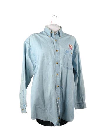 CHASE AUTHENTIC Casual Shirt Heren maat L Lichtblauw Vintage, Ophalen of Verzenden, Nieuw, CHASE AUTHENTIC