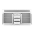 Dressoir  190 cm Breed wit Wit (Dressoirs, Woonkamer), Huis en Inrichting, Kasten | Dressoirs, Verzenden, 150 tot 200 cm, Nieuw