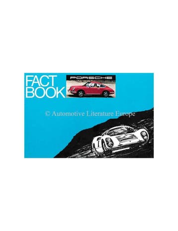 1969 PORSCHE FACT BOOK BROCHURE ENGELS, Nieuw, Porsche, Author