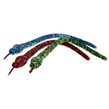 Pluche slang knuffel - camouflage print rood - 120 cm, Verzenden, Nieuw