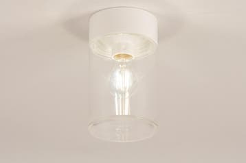 Rietveld Plafondlampen - Wit - Glas, Metaal, Aluminium, Verzenden, Nieuw