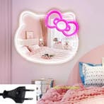 Spiegel NEON verlichting hello kitty led lamp 50x40cmXL 220v, Verzenden, Nieuw