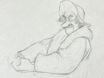 Walt Disney - Originele animatietekening van Amos (40 x 32, Nieuw