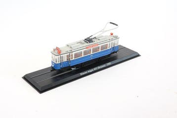Atlas H0 - Modeltram (1) - Statisch schaalmodel tram Blauwe, Hobby en Vrije tijd, Modeltreinen | H0, Nieuw