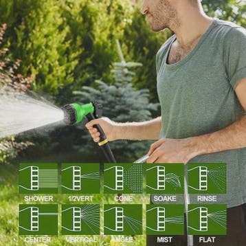 8-Standen Hogedruk Tuinslang Spuitmond - Ideaal voor Tuin, A, Verzenden, Nieuw